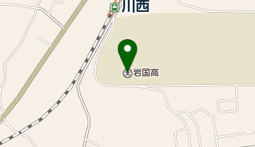 山口県立岩国高校の地図画像