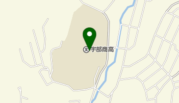 山口県立宇部商業高校の地図画像