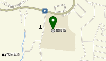 山口県立華陵高校の地図画像