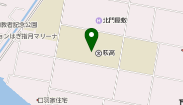 山口県立萩高校の地図画像