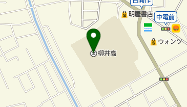 山口県立柳井高校の地図画像