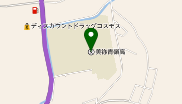 山口県立美祢青嶺高校の地図画像