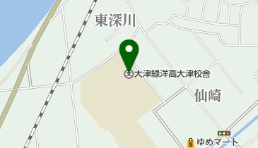 山口県立大津緑洋高校大津校舎の地図画像