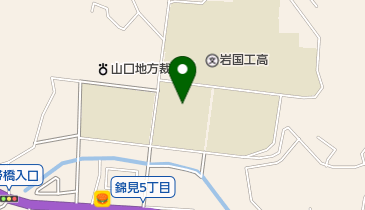 岩国市立岩国中学校の地図画像