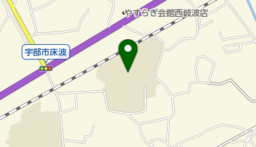 宇部市立西岐波中学校の地図画像