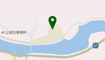 萩市立川上中学校の地図画像