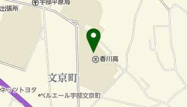 私立宇部フロンティア大学付属中学校の地図画像