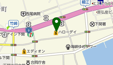 ハローデイ海峡ゆめタワー前店の地図画像