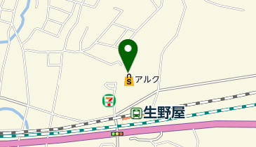 アルク生野屋店の地図画像