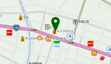 丸久浅江店の地図画像