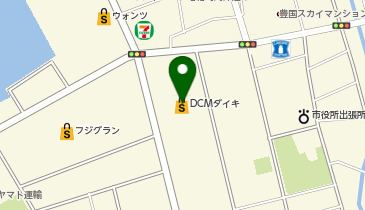 DCM宇部店の地図画像