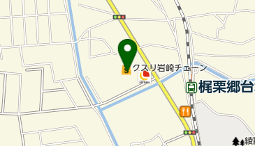 クスリ岩崎チェーン下関安岡店の地図画像