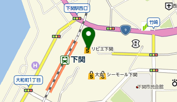 ココカラファインリピエ下関店の地図画像
