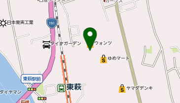 ファッションセンターしまむら萩店の地図画像