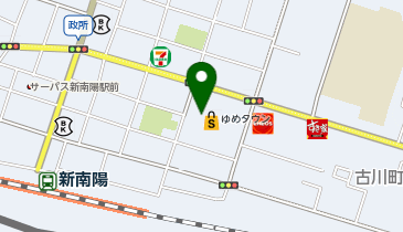 ハニーズ新南陽店の地図画像
