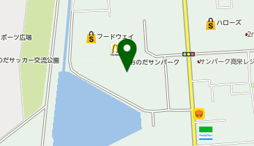 ハニーズおのだサンパーク店の地図画像
