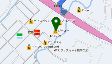 ジーユーイオンタウン周南久米店の地図画像