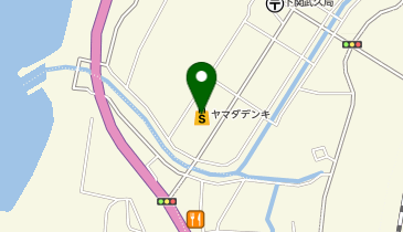 ヤマダデンキテックランド下関店の地図画像