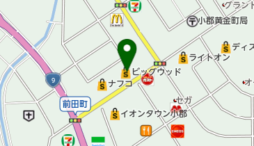 ビッグウッド山口店の地図画像