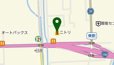 ニトリ宇部店の地図画像