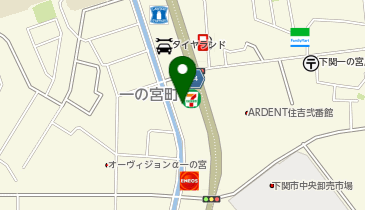 ブックオフ下関一の宮店の地図画像