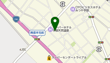 TOAmart宇部店の地図画像