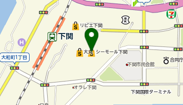 ダイソーシーモール下関店の地図画像