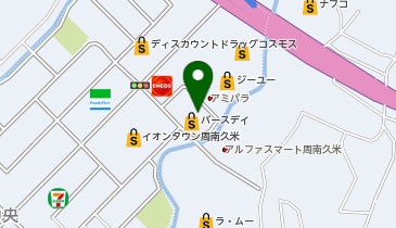 シュー・プラザイオンタウン周南久米店の地図画像