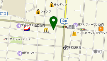 auショップ防府八王子の地図画像