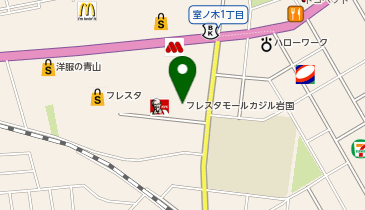 auショップフレスタモール岩国の地図画像