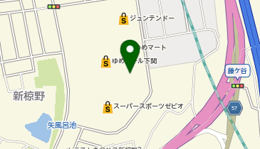 auショップゆめモール下関の地図画像
