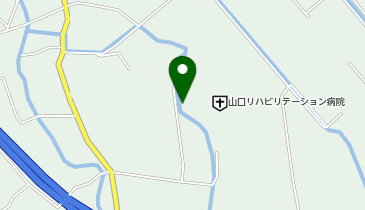 山口リハビリテーション病院売店の地図画像