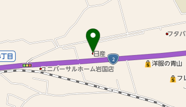 山口日産岩国室の木店の地図画像