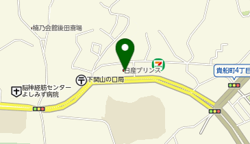 日産プリンス山口下関貴船店の地図画像