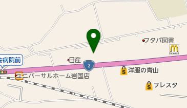 Honda Cars山口岩国中央店の地図画像