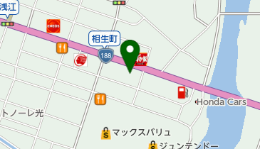 スバルショップ光森モータースの地図画像