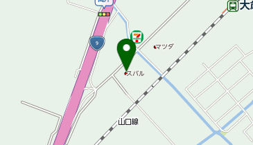 スバル中四国山口店の地図画像