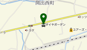 タイヤガーデン毎日タイヤの地図画像