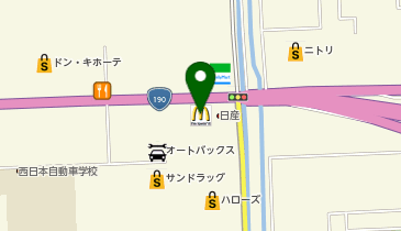 マクドナルド宇部厚南店の地図画像