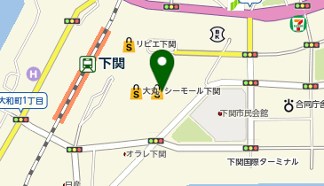 ゼッテリアシーモール下関店の地図画像