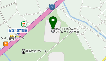 維新百年記念公園ラグビーサッカー場の地図画像
