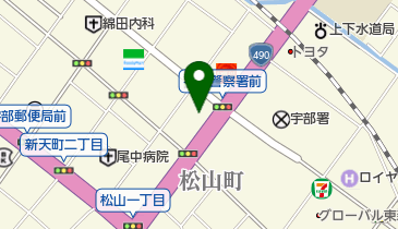 テニスステーションUBEの地図画像