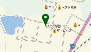 BAOO宇部の地図画像