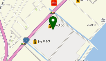 THE 3RD PLANETサープラ下関長府あそびタウンの地図画像