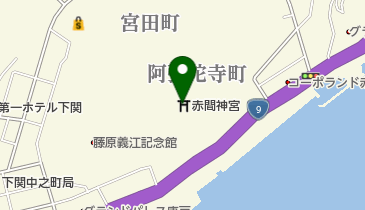 下関先帝祭の地図画像