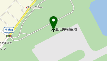 山口宇部空港の地図画像