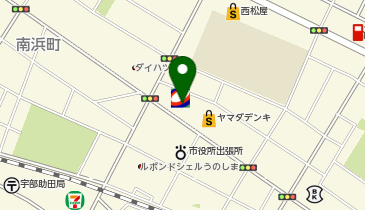 ニコニコレンタカー宇部小松原店の地図画像