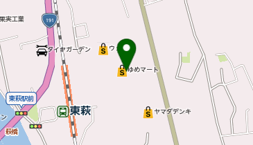 ゆめマート東萩店の地図画像