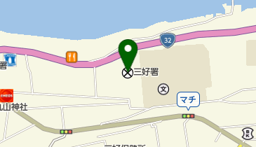 三好警察署の地図画像