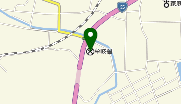 牟岐警察署の地図画像